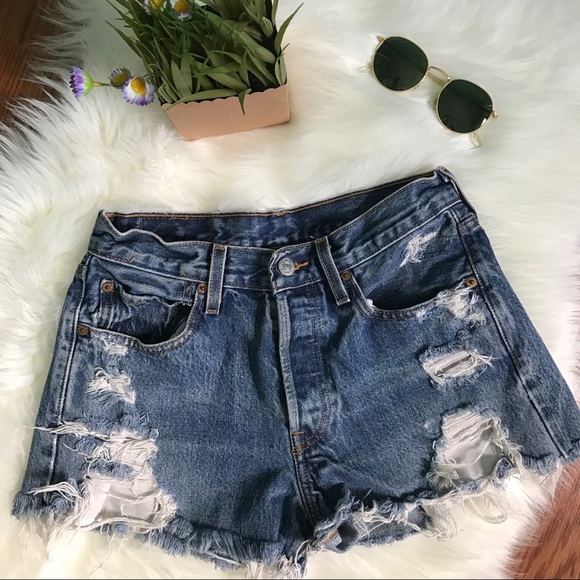 Levi's Pants - Levi's Distressed Jean Shorts